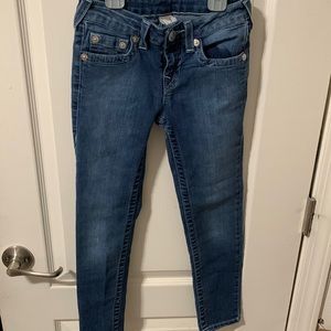 True Religion Big Girls size 7 skinny jeans